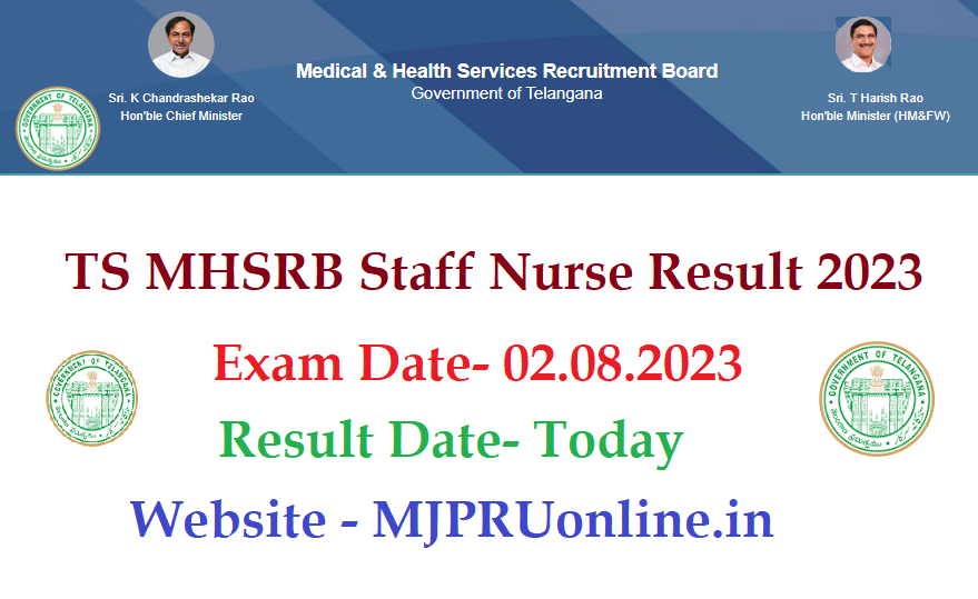 TS MHSRB Staff Nurse Results 2023 Link