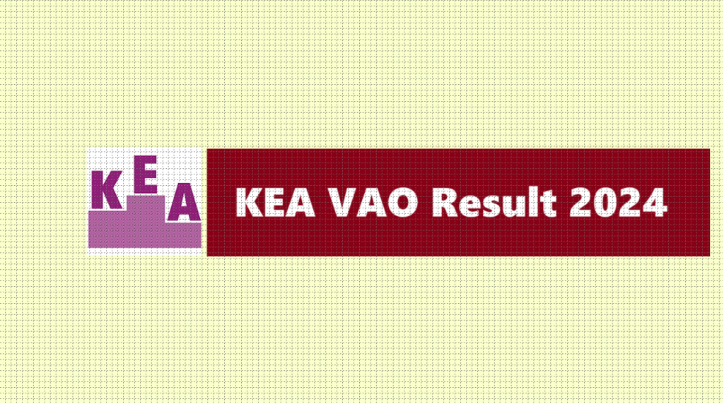 KEA VAO Kannada Result 2024 Pdf Link