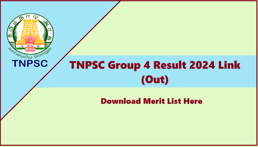 TNPSC Group 4 Result 2024 Pdf link