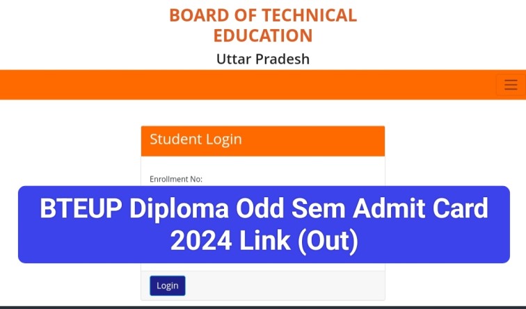 BTEUP Diploma Odd Sem Admit Card 2024 Link 