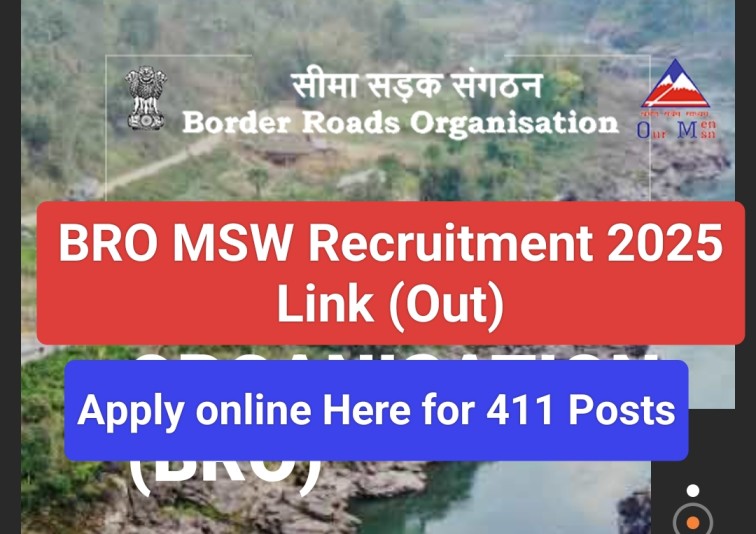 BRO MSW Recruitment Form 2025 Link 