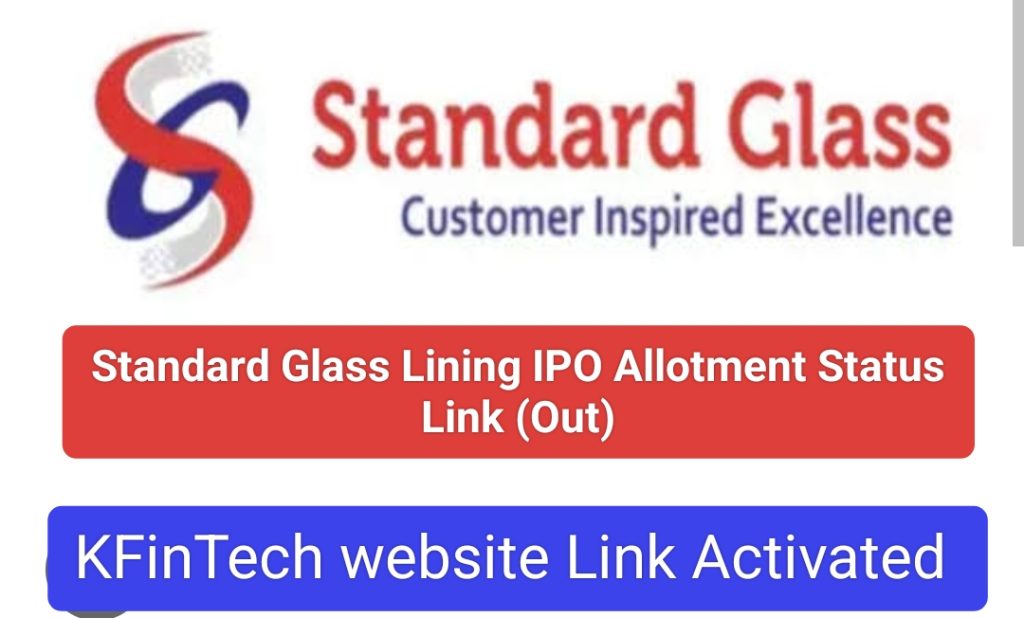 Standard Glass Lining IPO Allotment Status KFinTech Link 