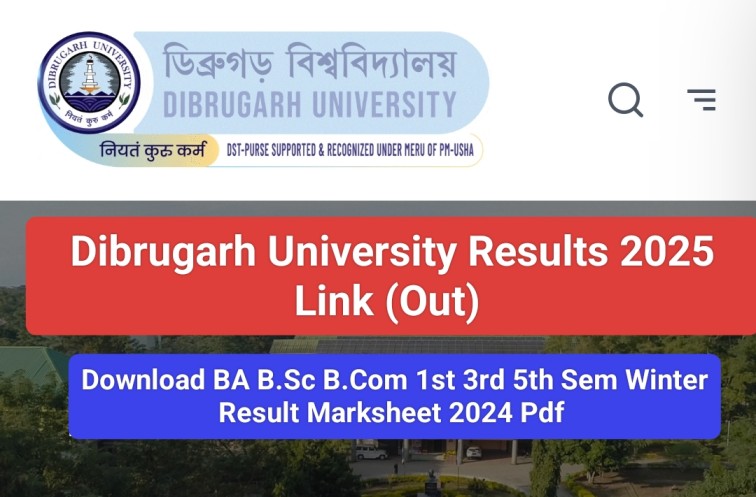 Dibrugarh University Results 2025 Link 