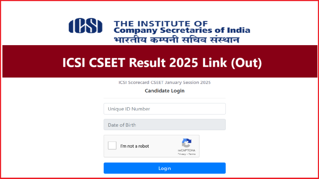 ICSI CSEET Result 2025 Link