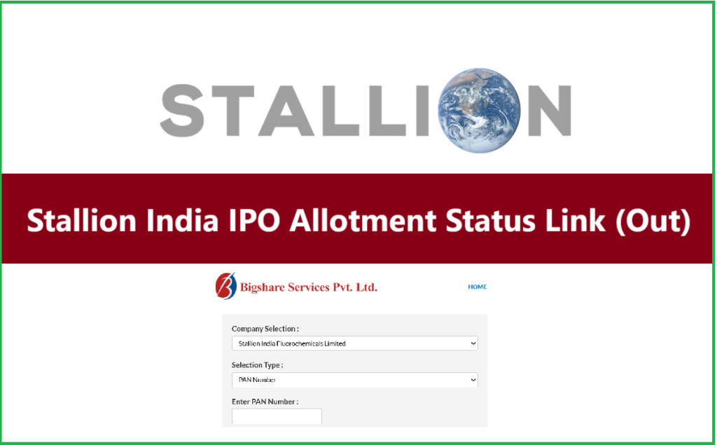 Stallion India IPO Allotment Status Link