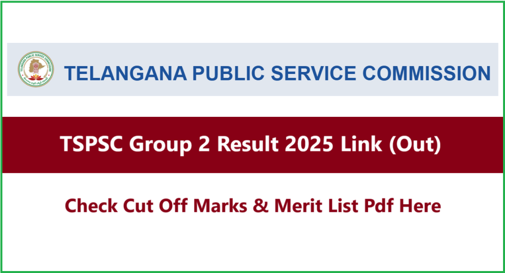 TSPSC Group 2 Result 2025 Pdf Link