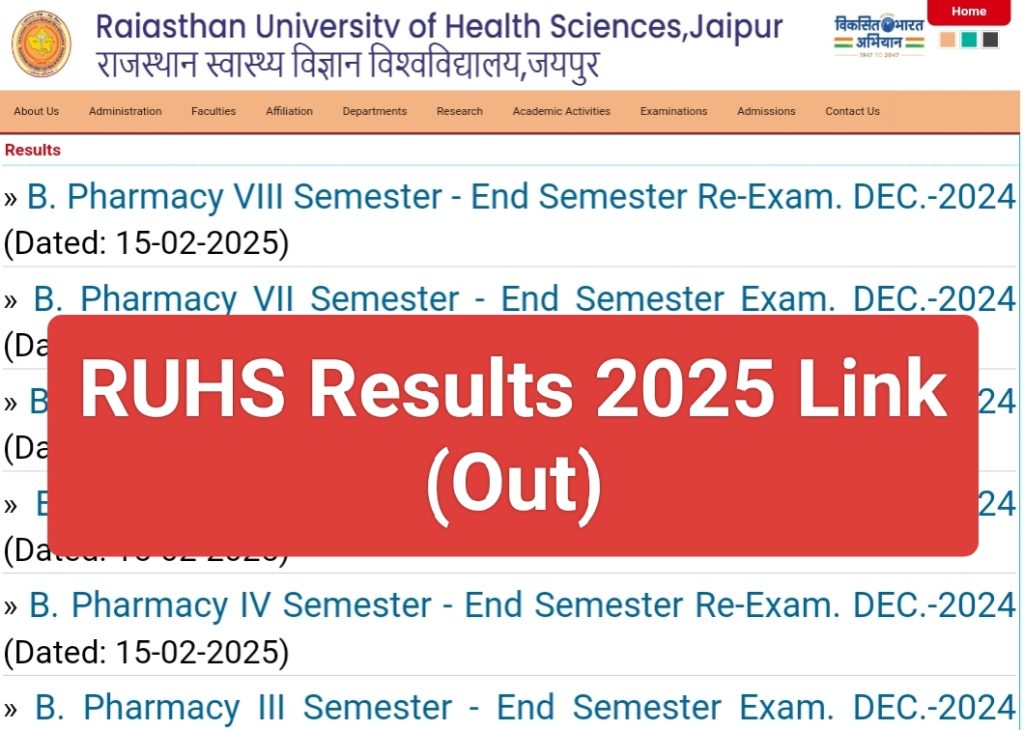 RUHS Results 2025 Link 