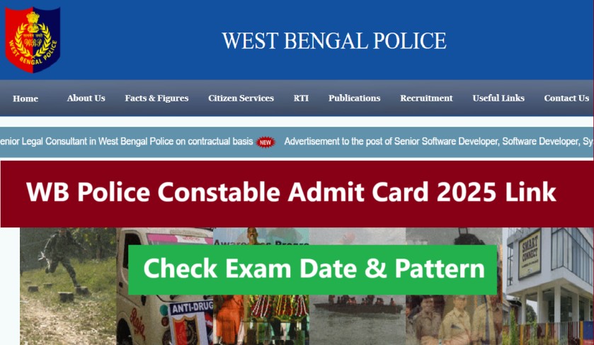 WB Police Constable Admit Card 2025 Download Link